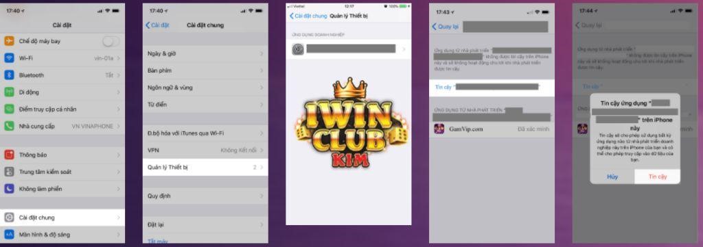 Các bước tải IWIN68 trên IOS chi tiết